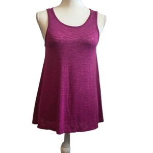 Sonoma Sleeveless Flowy Top Pink Purple Size S